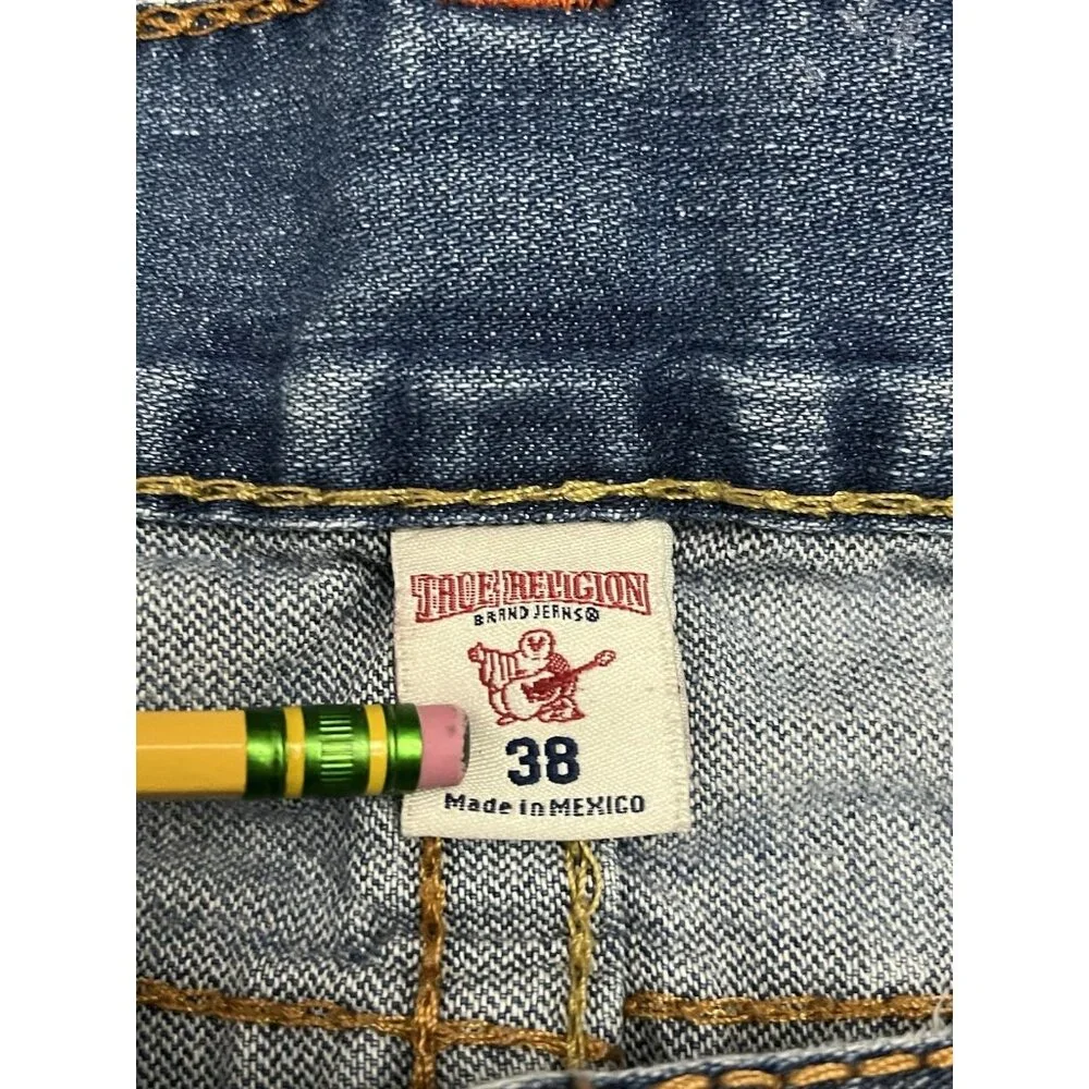 True Religion Jeans Straight Big T No Flap Size 39 (tag 38) Blue